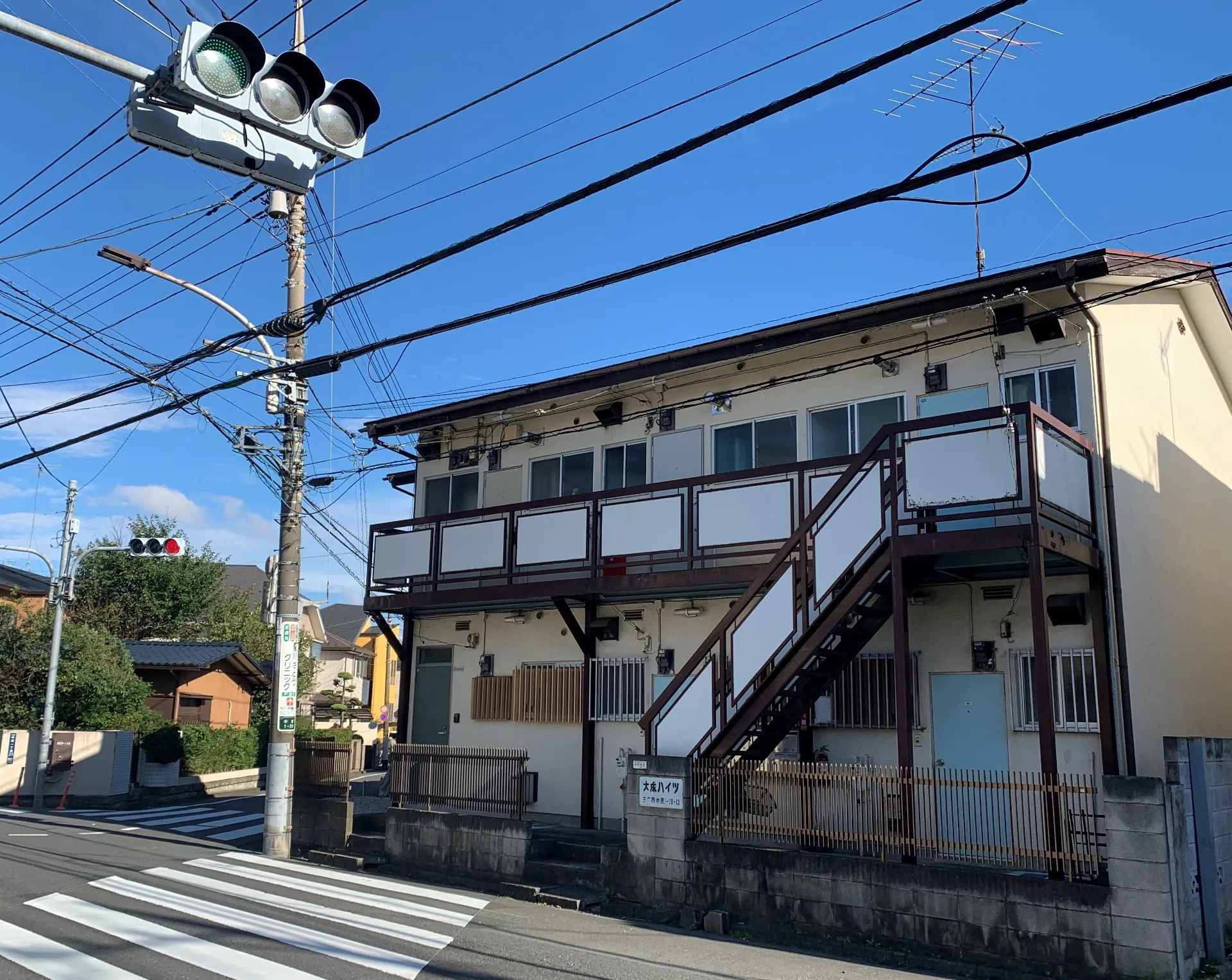 外観は古いですが中はきれいです！